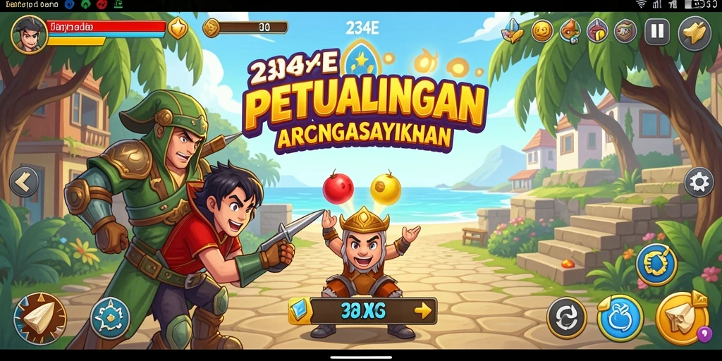 Tangkapan layar dari gameplay 234E yang penuh aksi dan tantangan.