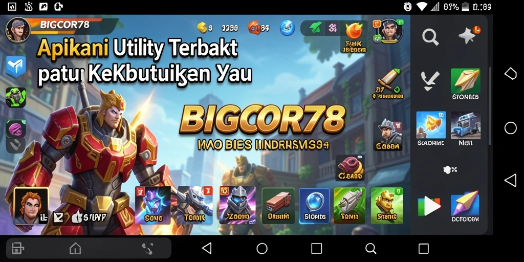 Tampilan antarmuka <strong>BIGCOR78</strong> yang sederhana dan mudah digunakan.