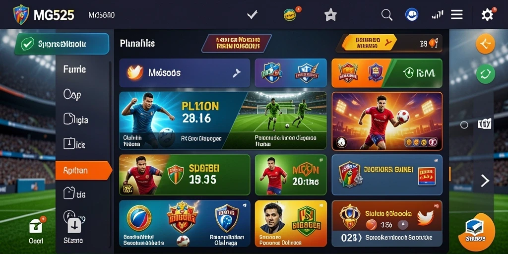 Tampilan menarik dari gameplay Sportsbook di MG525.