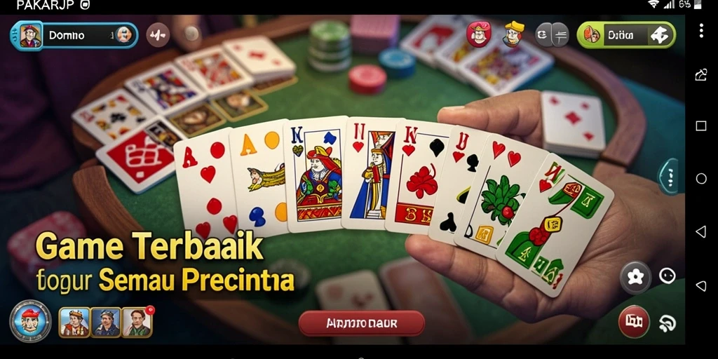Screenshot gameplay PAKARJP yang menampilkan pertarungan seru di permainan Domino.