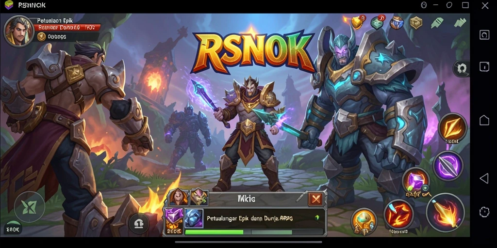 Tampilan gameplay RSNOK yang mendebarkan dan penuh aksi.