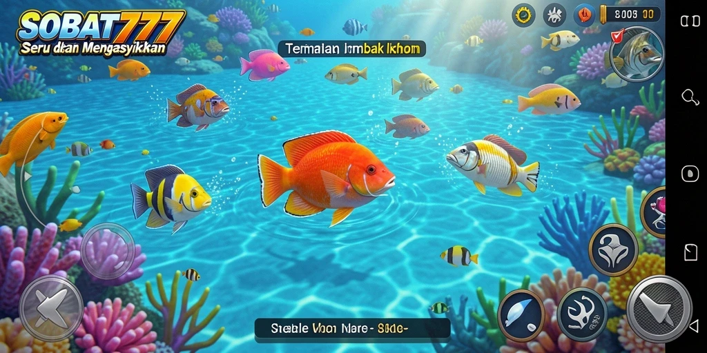 Screenshot utama dari gameplay Tembak Ikan SOBAT777 yang seru.