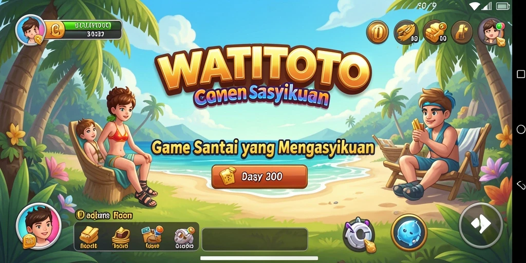 Tampilan gameplay WATITOTO yang ceria dan mengasyikkan.